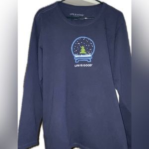 Navy Long Sleeve T-shirt XXL